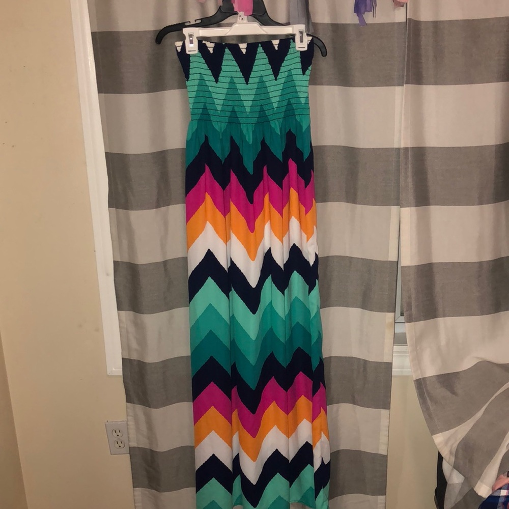 Rainbow 🌈 Bando Maxi dress L
